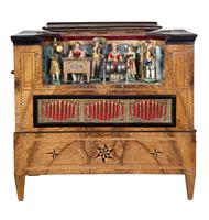 0070-buikorgel.jpg; 0070; Portable Street Barrel Organ with Six AutomatonsBuikorgel met automaten; buikorgel