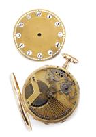 0171.jpg; 0171; Zakhorloge met speelkamPocket Watch with Quarter Repeater and Fan-Type Comb Movement; uurwerk met speelkam