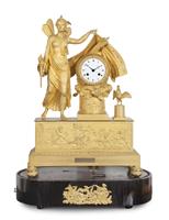 0933.JPG; 0933; Musical Table Clock with Comb Movement, ‘Mme Marguerite’Tafelklok met speelkam
 ‘Mme Marguerite’; uurwerk met speelkam